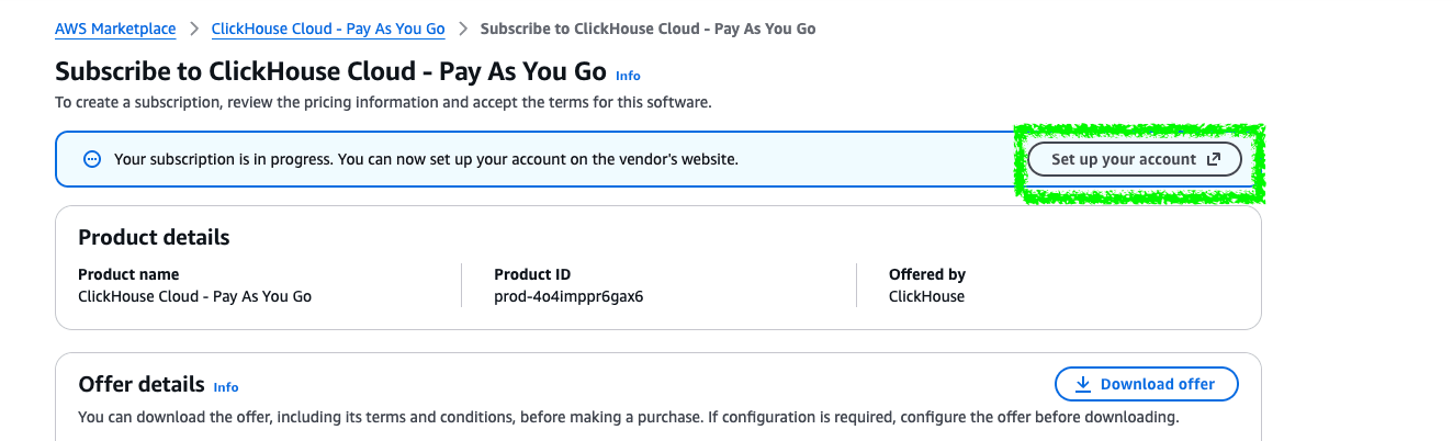 Set up your account