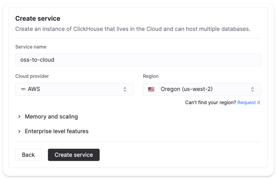 setup service preferences